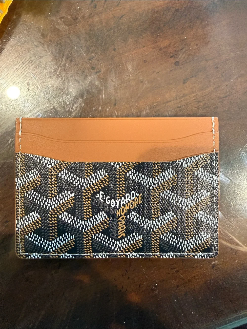Tan & Brown Card Holder - Luxury Men's Accessory